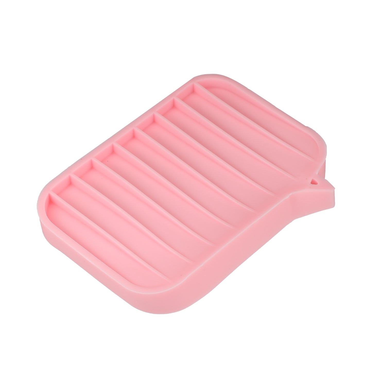 Jabonera de silicona, para guardar jabón en seco y limpiar, 2 unidades, color rosa