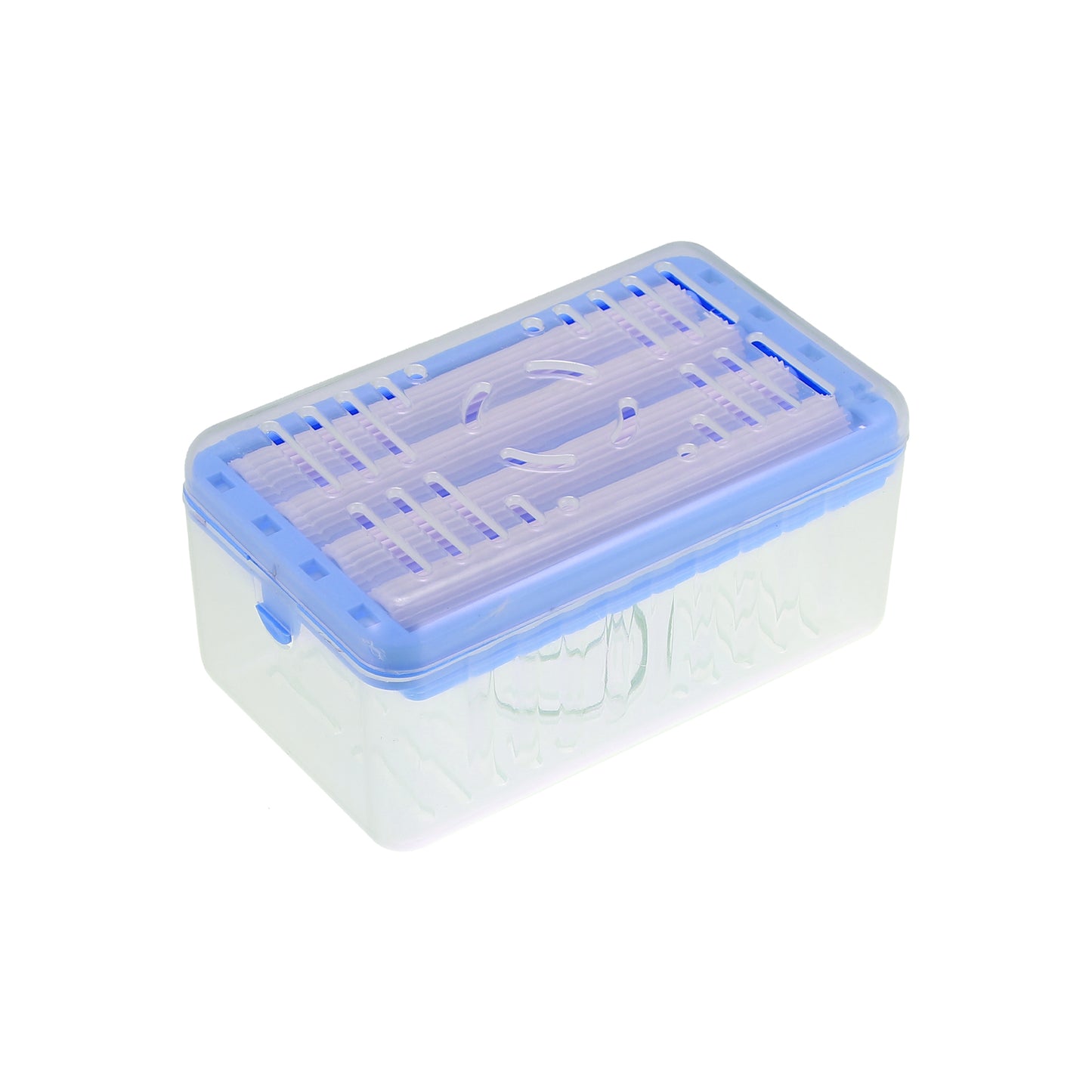 Multifunctional Soap Dish with Drain Soap Cleaning Storage Blue