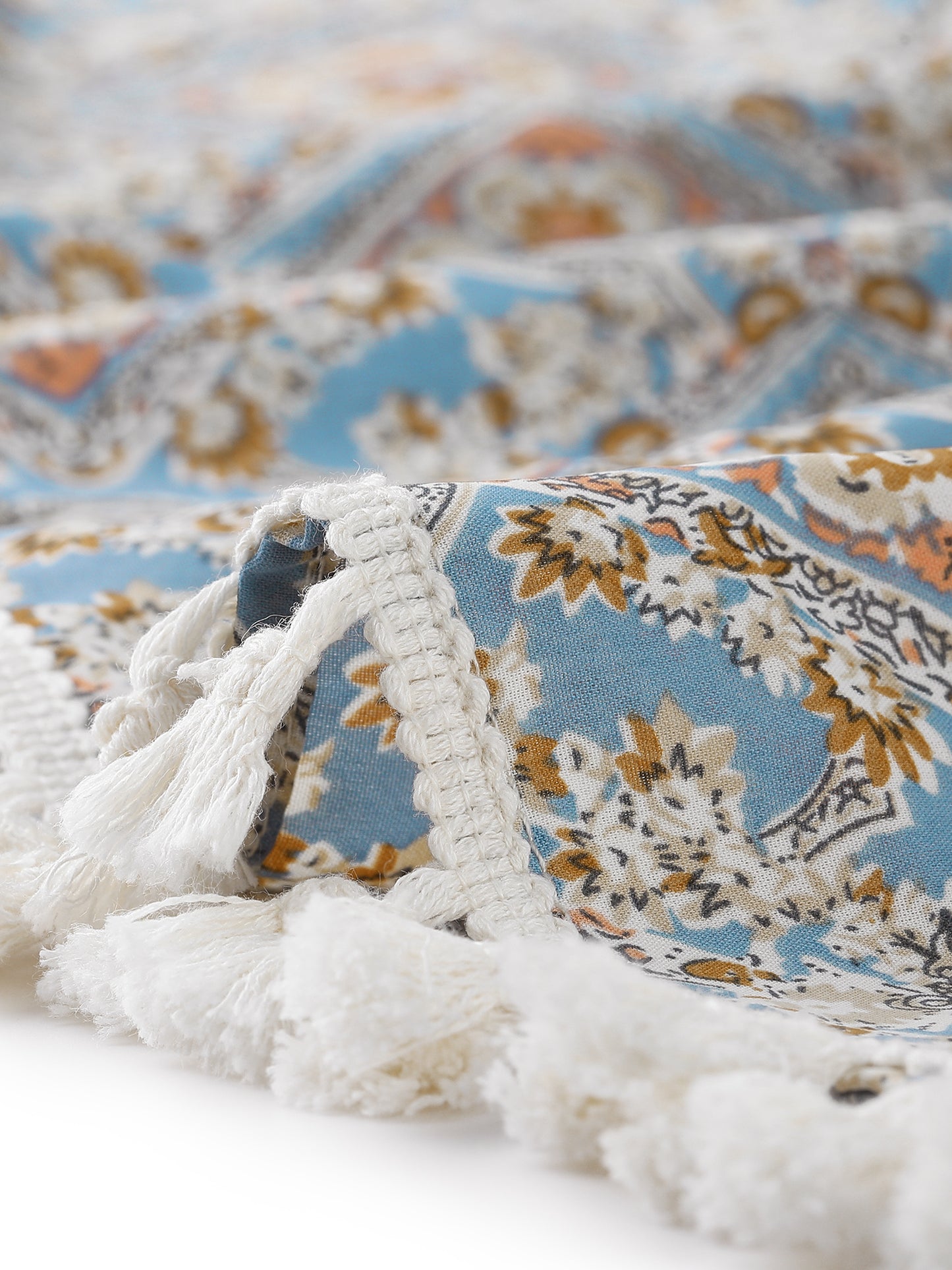 Women's Tiered Midi Skirts Elastic Waist Tassel Fringe Boho Skirt