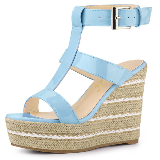 Women's Strappy Espadrille Wedges Platform Sandals