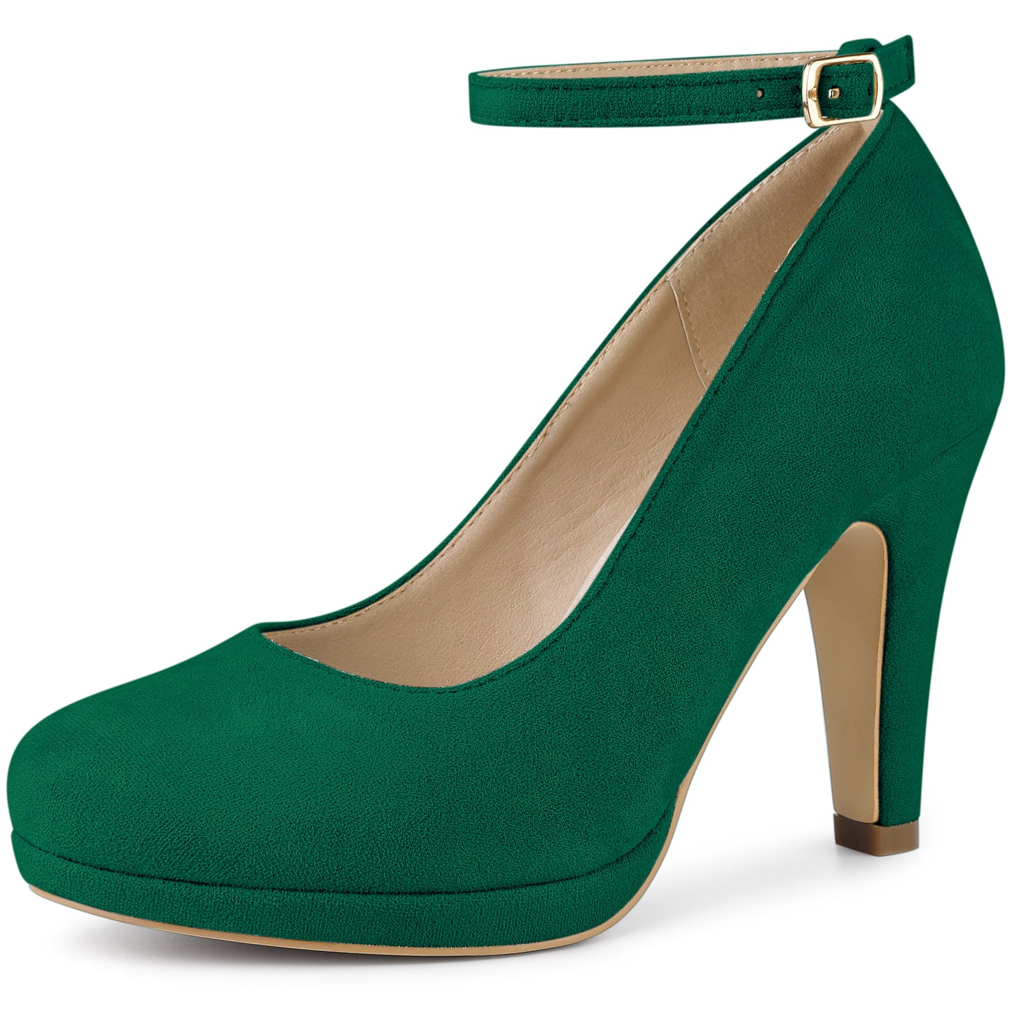 Women Mary Jane Pump Stiletto Heels Round Toe Pumps