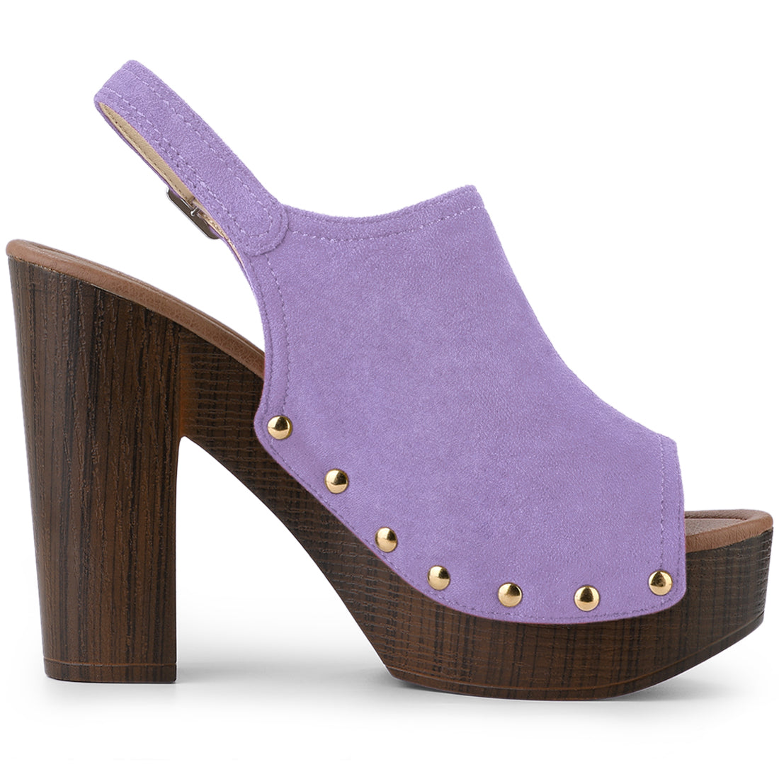 Women's Slingback Platform Chunky Heel Sandals