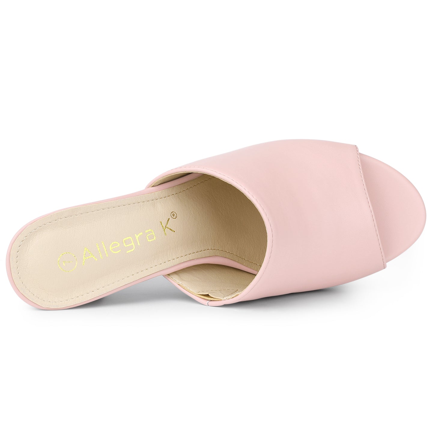 Sandalias de tacón cuadrado sin cordones para mujer