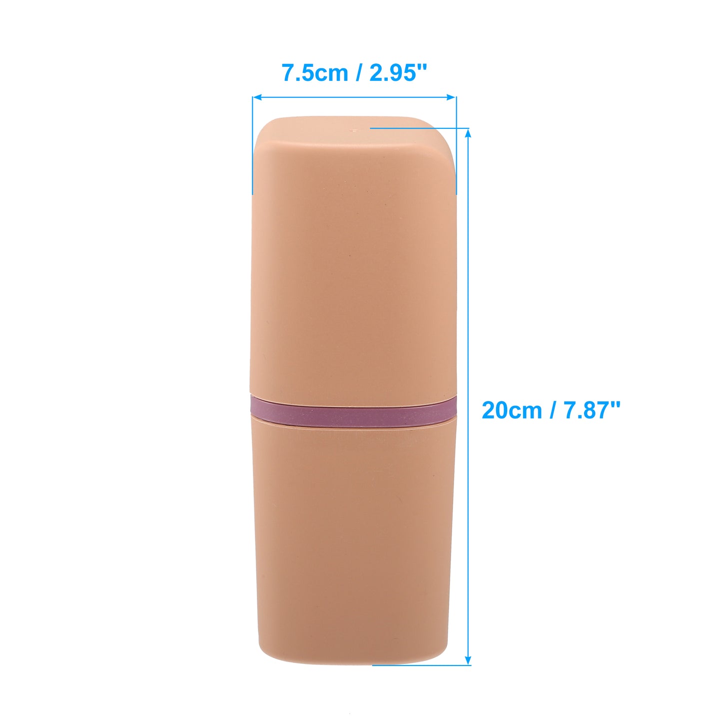 Toothbrush Case Traveling Toothbrush Holders, 7.87"x2.95"x2.17" Pink
