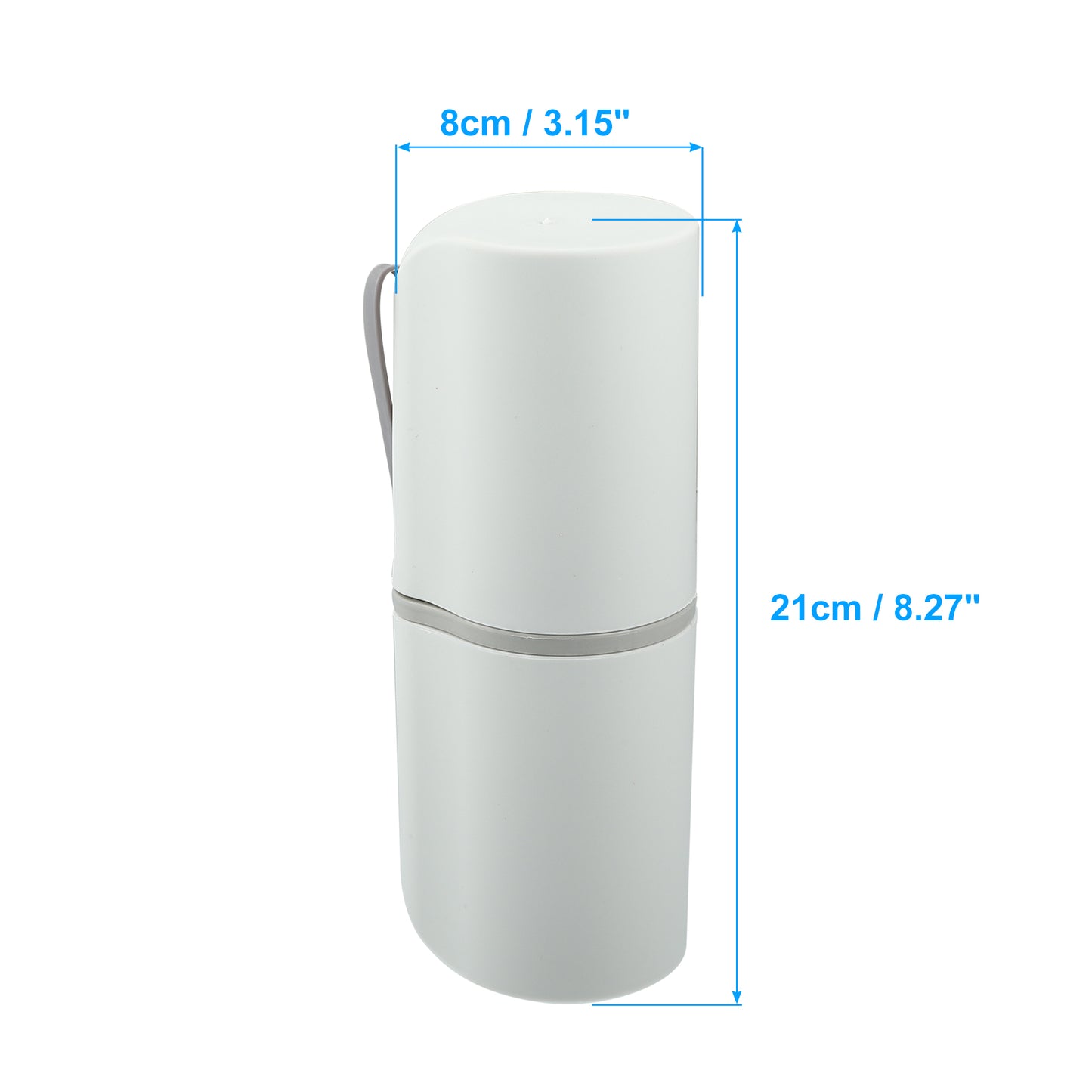 Toothbrush Case, Traveling Toothbrush Holders Case 8.27"x2.76"x3.15" White