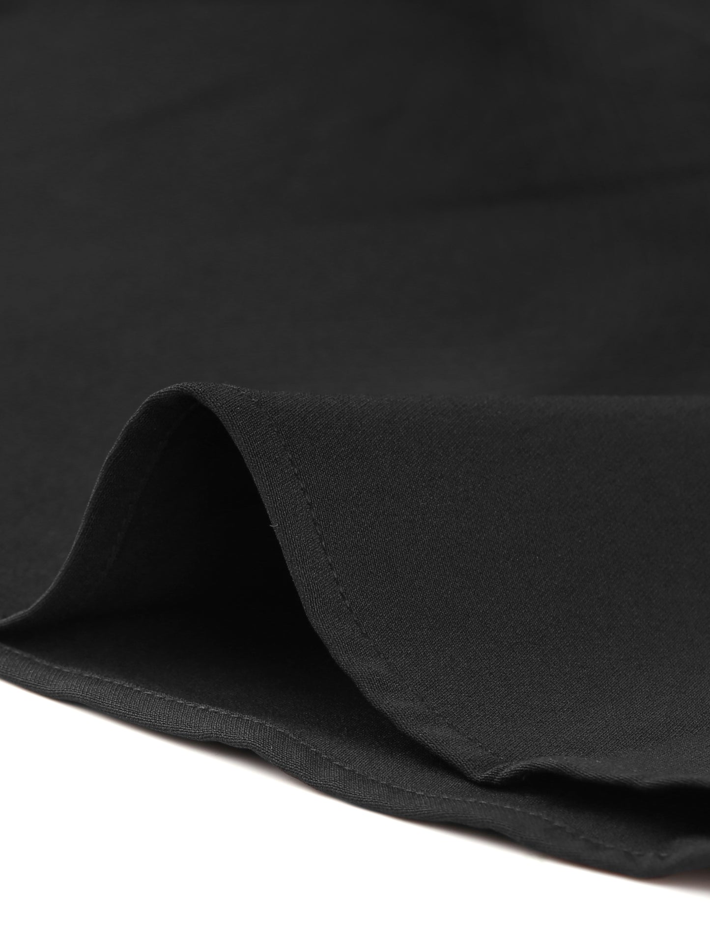 Women's Casual Office A-Line Skirt Button Decor High Waist Midi Flared Pleated Skirt