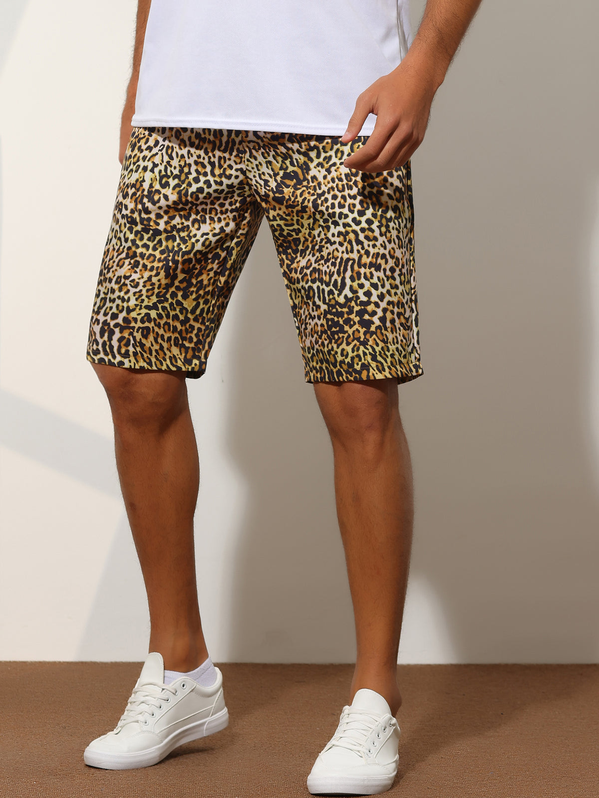 [PACK SALES] Men's 2 Pieces Regular Fit Summer Shorts Pants Animal Print Shorts