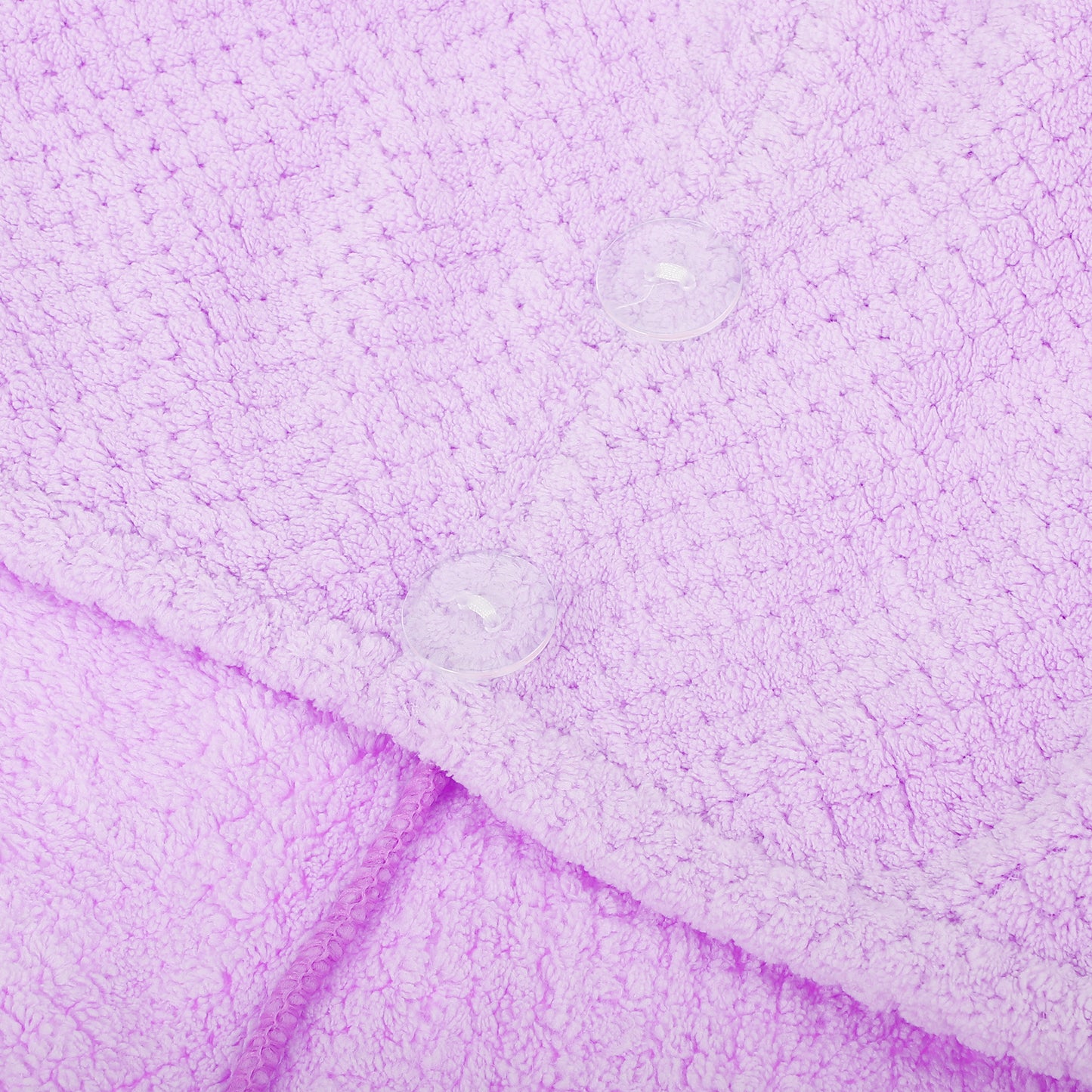 2 Pcs Soft Hair Towel Wrap, Coral Fleece Drying Towel Cap, 9.84x27.56 Inch Purple