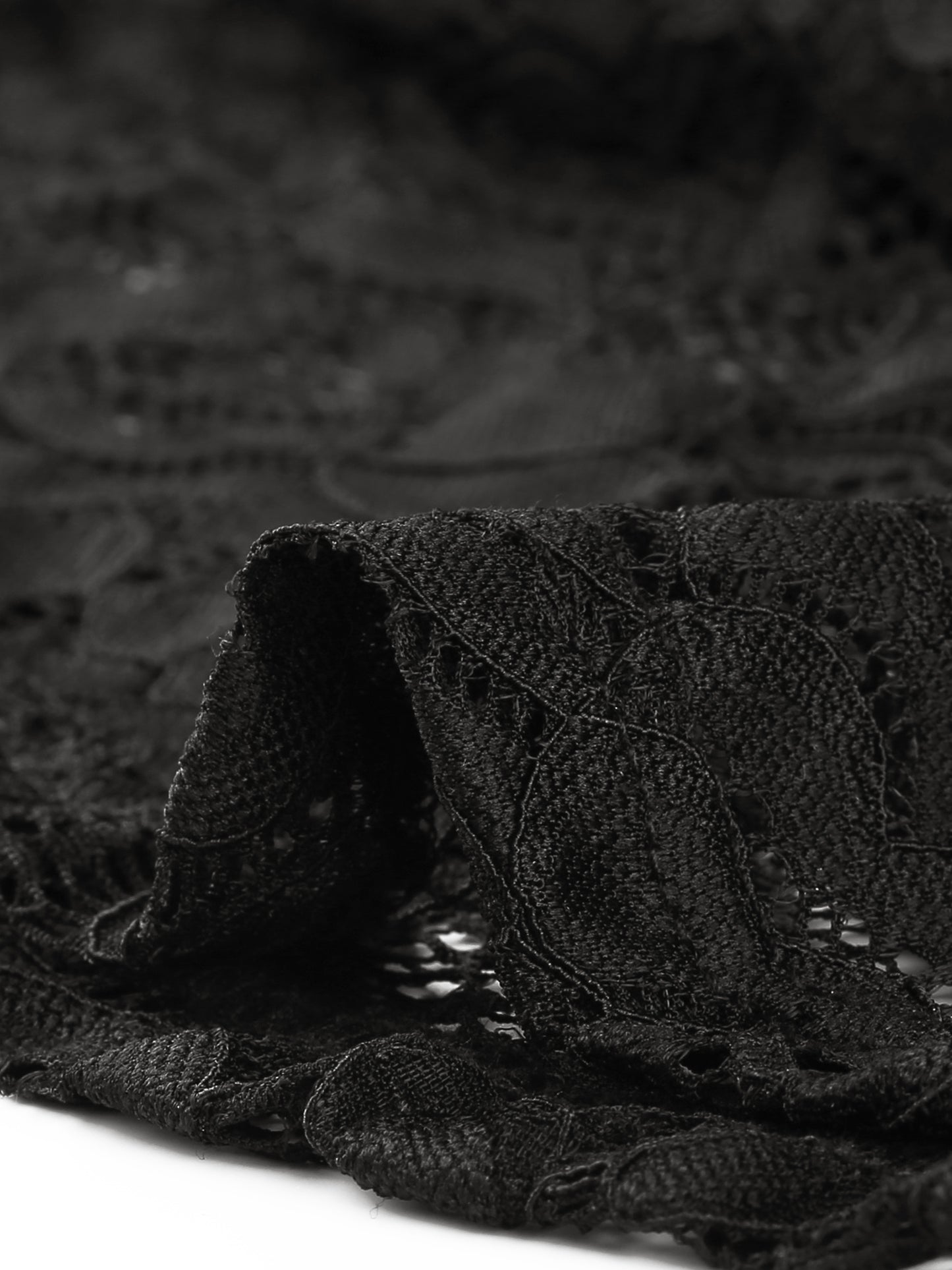 Women's Elegant Work Knee Length Bodycon Fishtail Lace Pencil Skirt