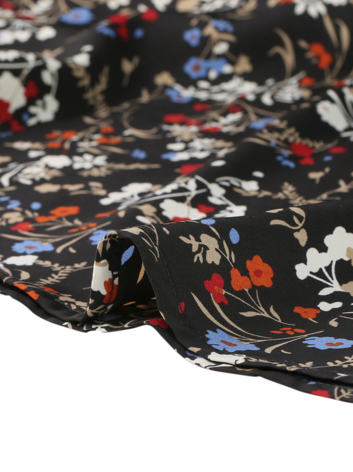 Falda midi de talle alto con volantes y corte en A, estilo bohemio, floral, elegante, para mujer, talla grande