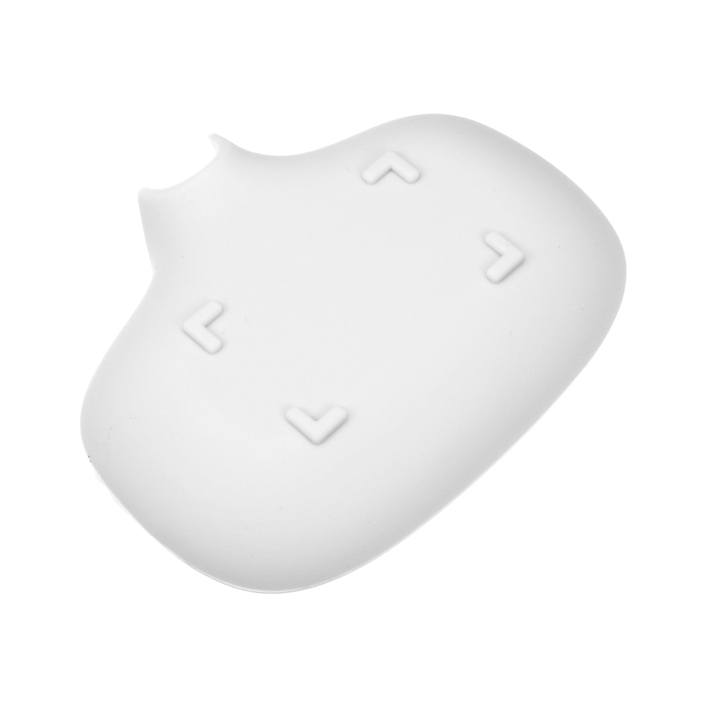 Jabonera de silicona con escurridor, bandeja para jabón de baño y cocina, 14,5 x 11,3 cm, color blanco