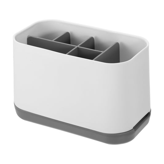 1 Pc Removable Toothbrush Holder, Toothbrush Organizer for Bathroom Gray White