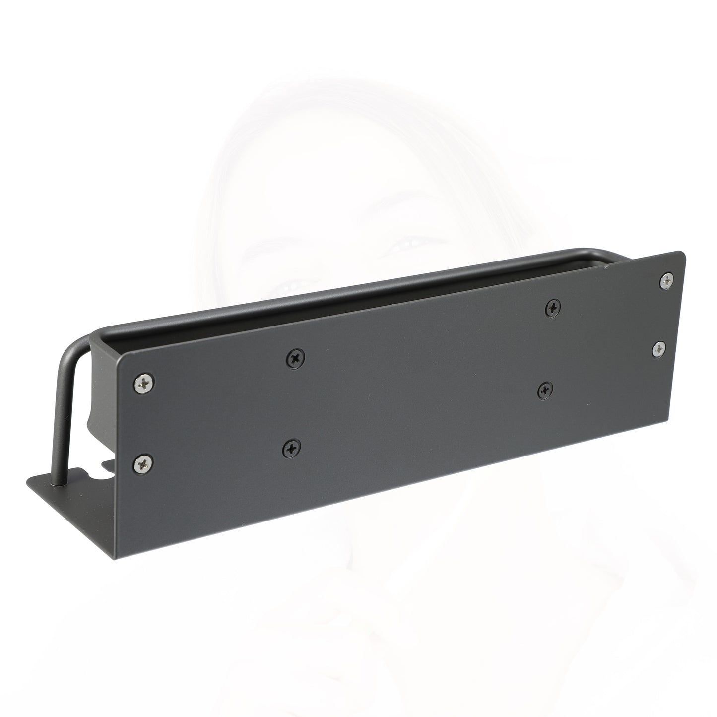 Soporte de pared para cepillos de dientes y pasta de dientes para baño, 26,5 x 7,5 x 7,5 cm, color gris