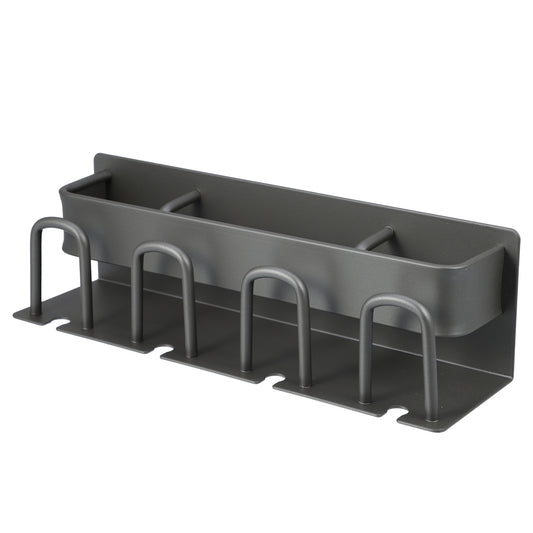 Wall Mounted Toothbrush Toothpaste Holders for Bathroom, 10.24"x2.95"x2.95" Gray