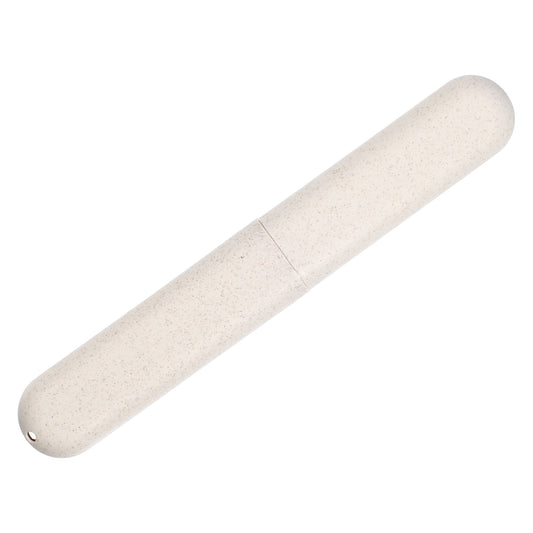 1 Pc Traveling Toothbrush Case, PP Toothbrush Travel Container, 8.07"x1.22"x0.83" Beige