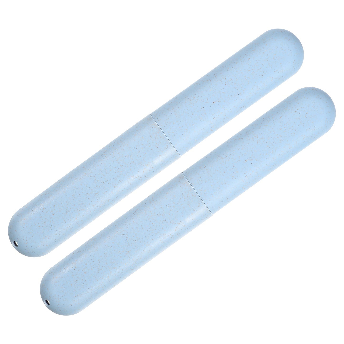 2 Pcs Traveling Toothbrush Case, PP Toothbrush Travel Container, 8.07"x1.22"x0.83" Blue