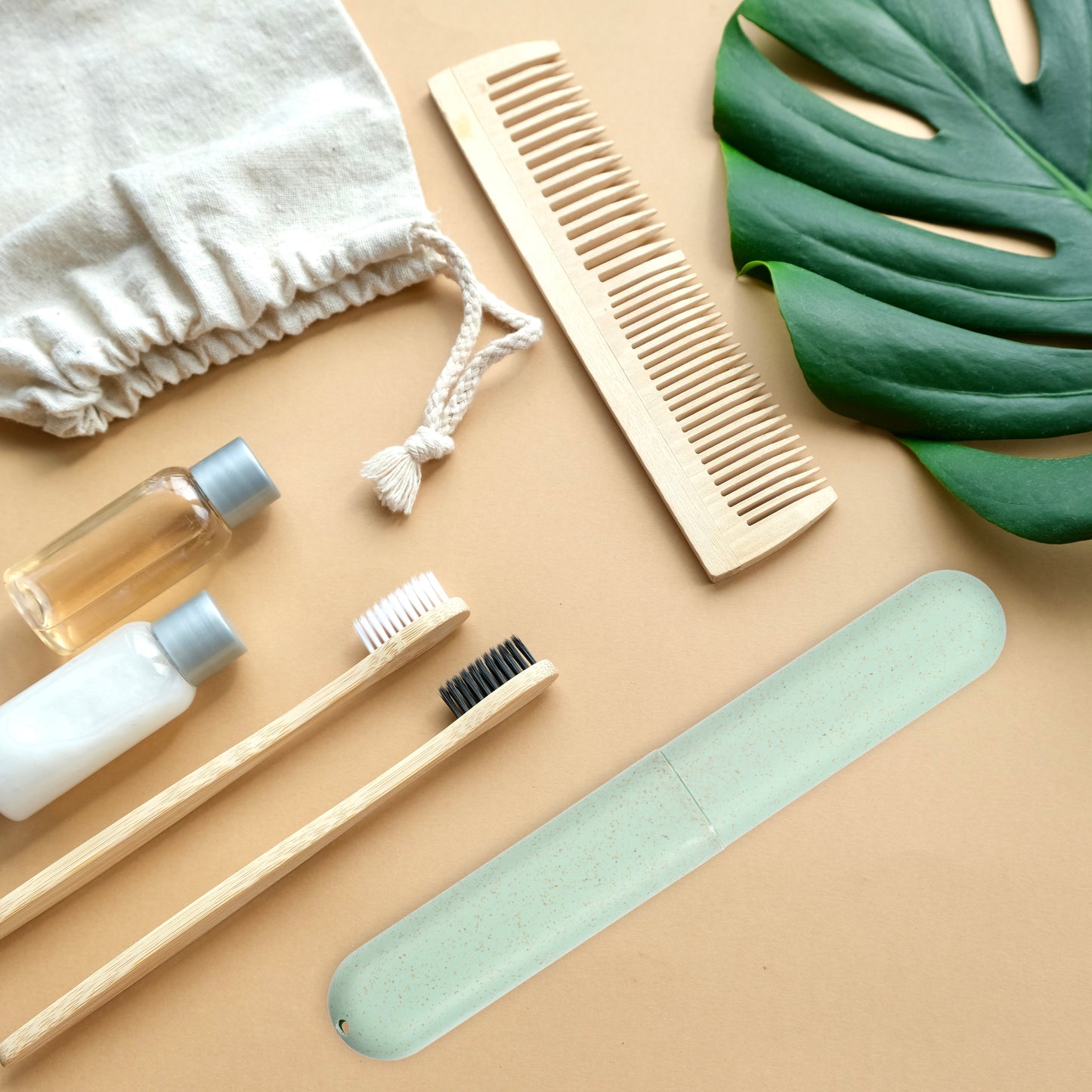 4 Pcs Traveling Toothbrush Case, PP Toothbrush Travel Container, 8.07"x1.22"x0.83" Green