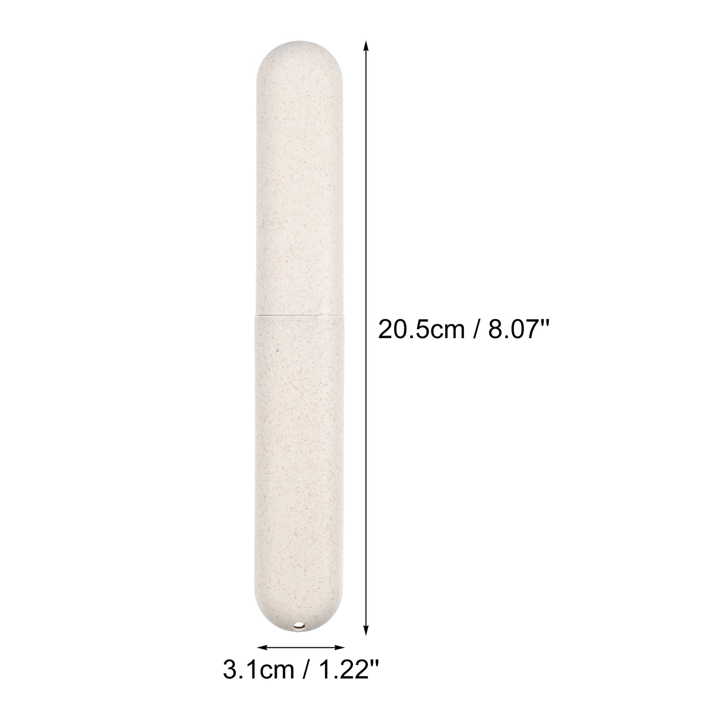 4 Pcs Traveling Toothbrush Case, PP Toothbrush Travel Container, 8.07"x1.22"x0.83" Beige
