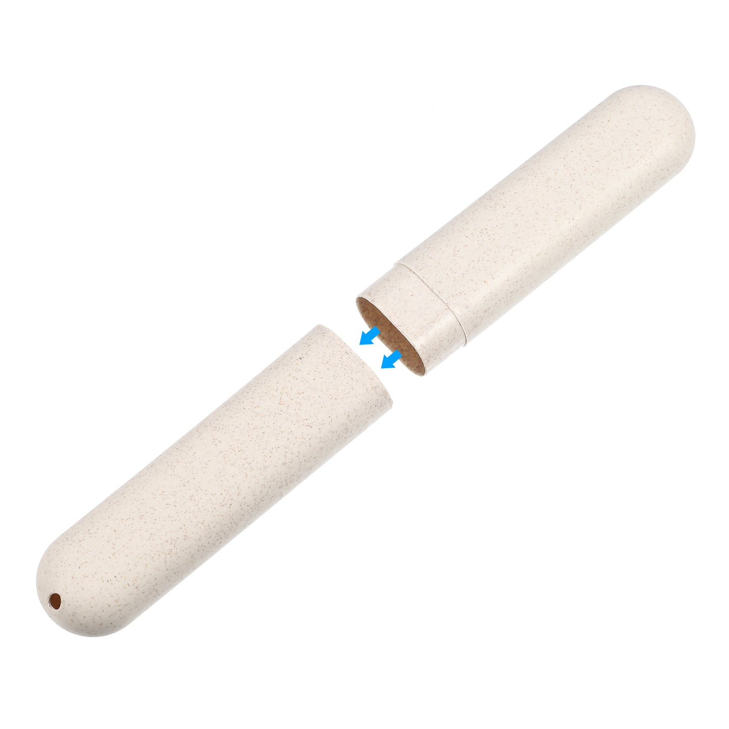 4 Pcs Traveling Toothbrush Case, PP Toothbrush Travel Container, 8.07"x1.22"x0.83" Beige