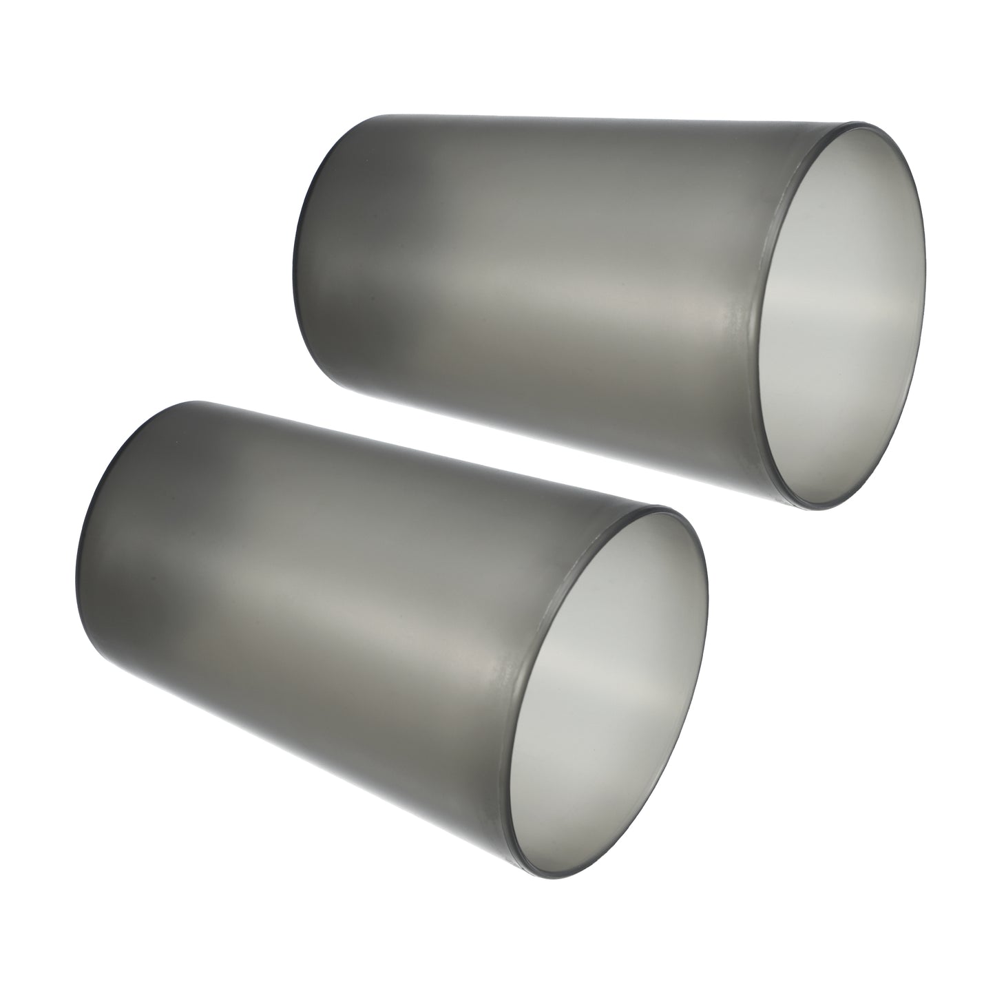 2 vasos de PP para cepillos de dientes, sólidos, para baño y cocina, 11,4 x 7,6 cm, color negro
