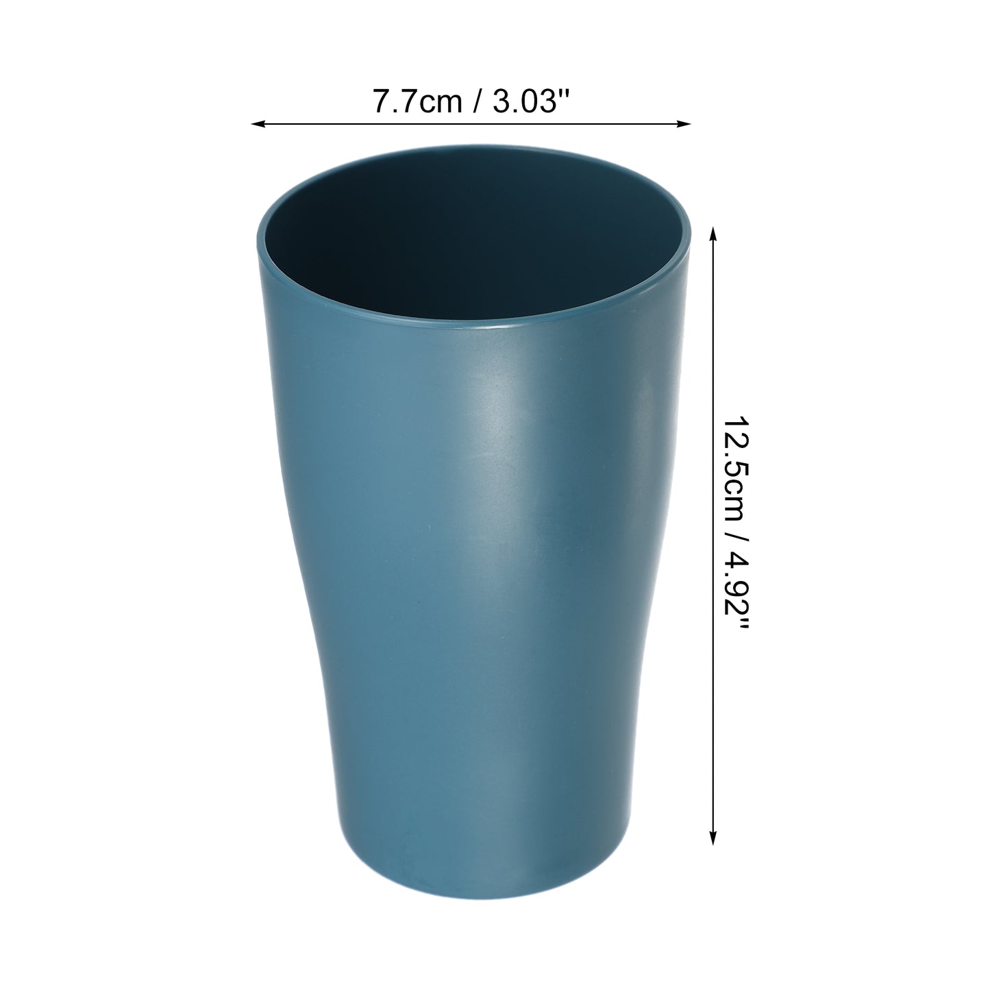 2 vasos de PP para cepillos de dientes de baño y cocina, 12,5 x 7,6 cm, color azul