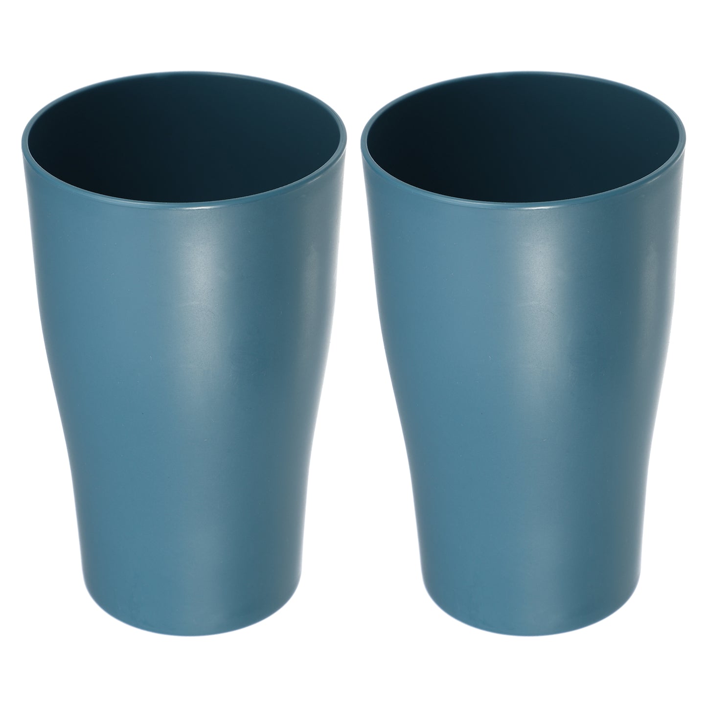 2 vasos de PP para cepillos de dientes de baño y cocina, 12,5 x 7,6 cm, color azul
