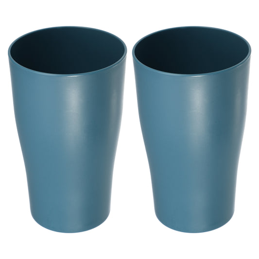 2 Pcs Bathroom Toothbrush Tumblers PP Cup for Bathroom Kitchen, 4.92"x3.03" Blue
