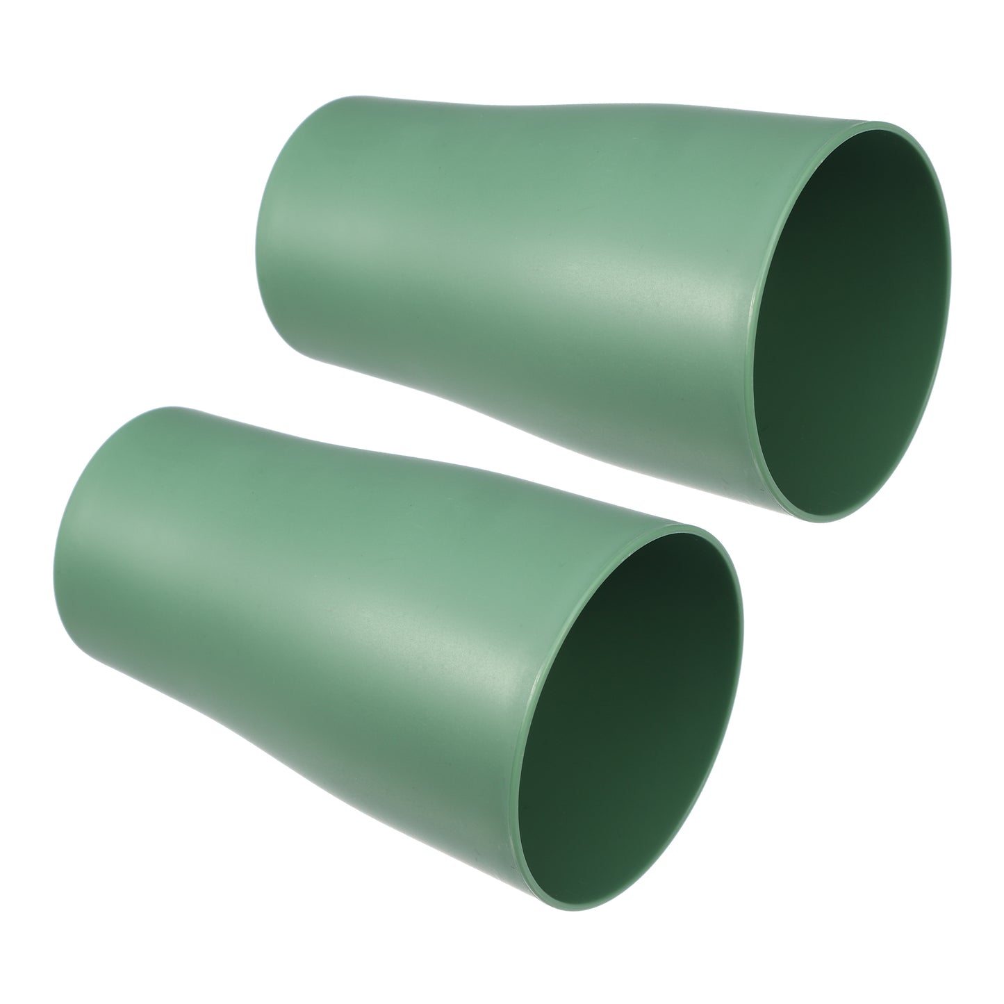 2 vasos de PP para cepillos de dientes de baño y cocina, 12,5 x 7,6 cm, color verde