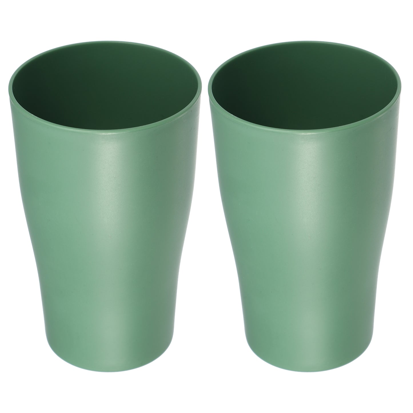 2 vasos de PP para cepillos de dientes de baño y cocina, 12,5 x 7,6 cm, color verde