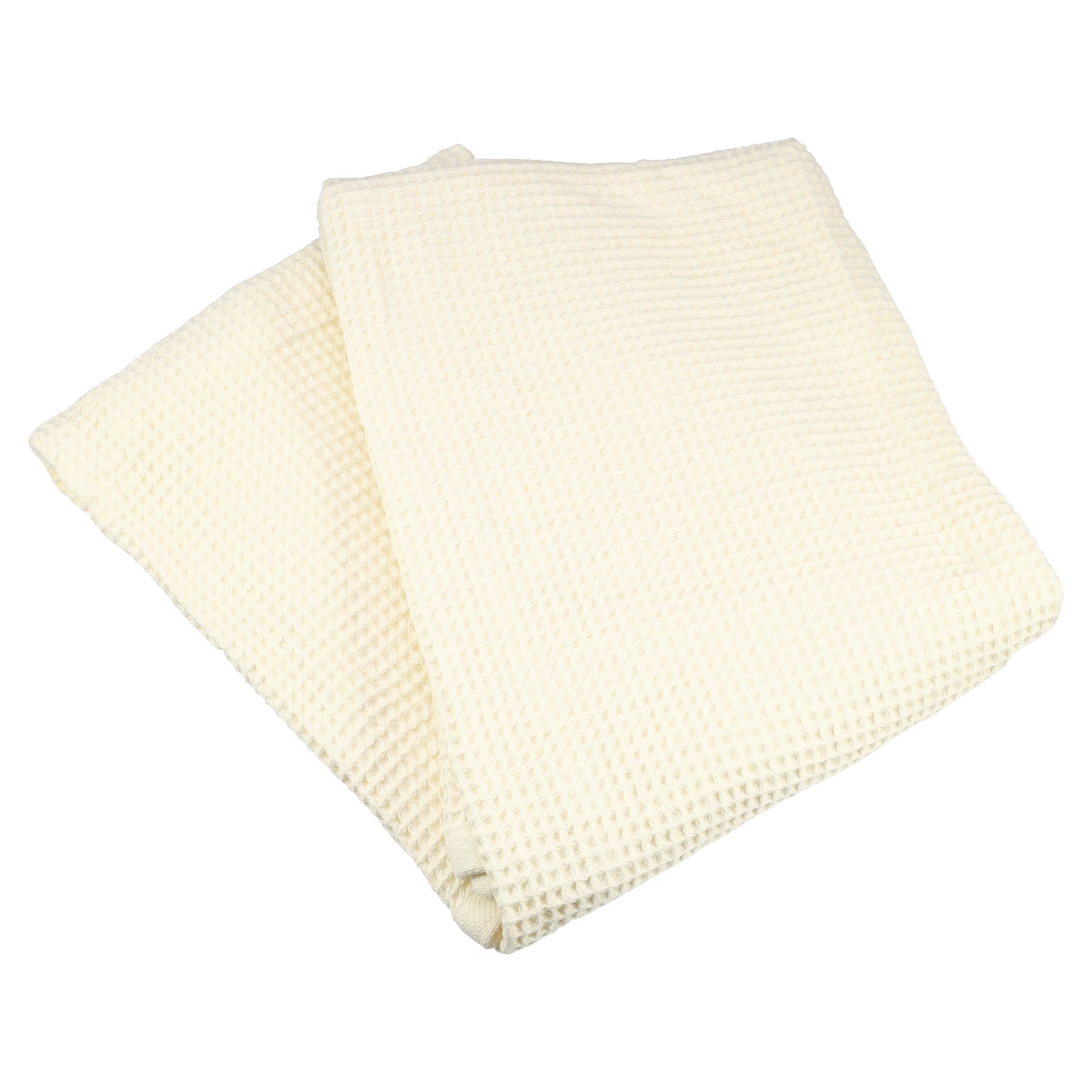 1 Pc Waffle Weave Soft Absorbent Cotton Bath Towel, Beige, 55.12"x27.56"
