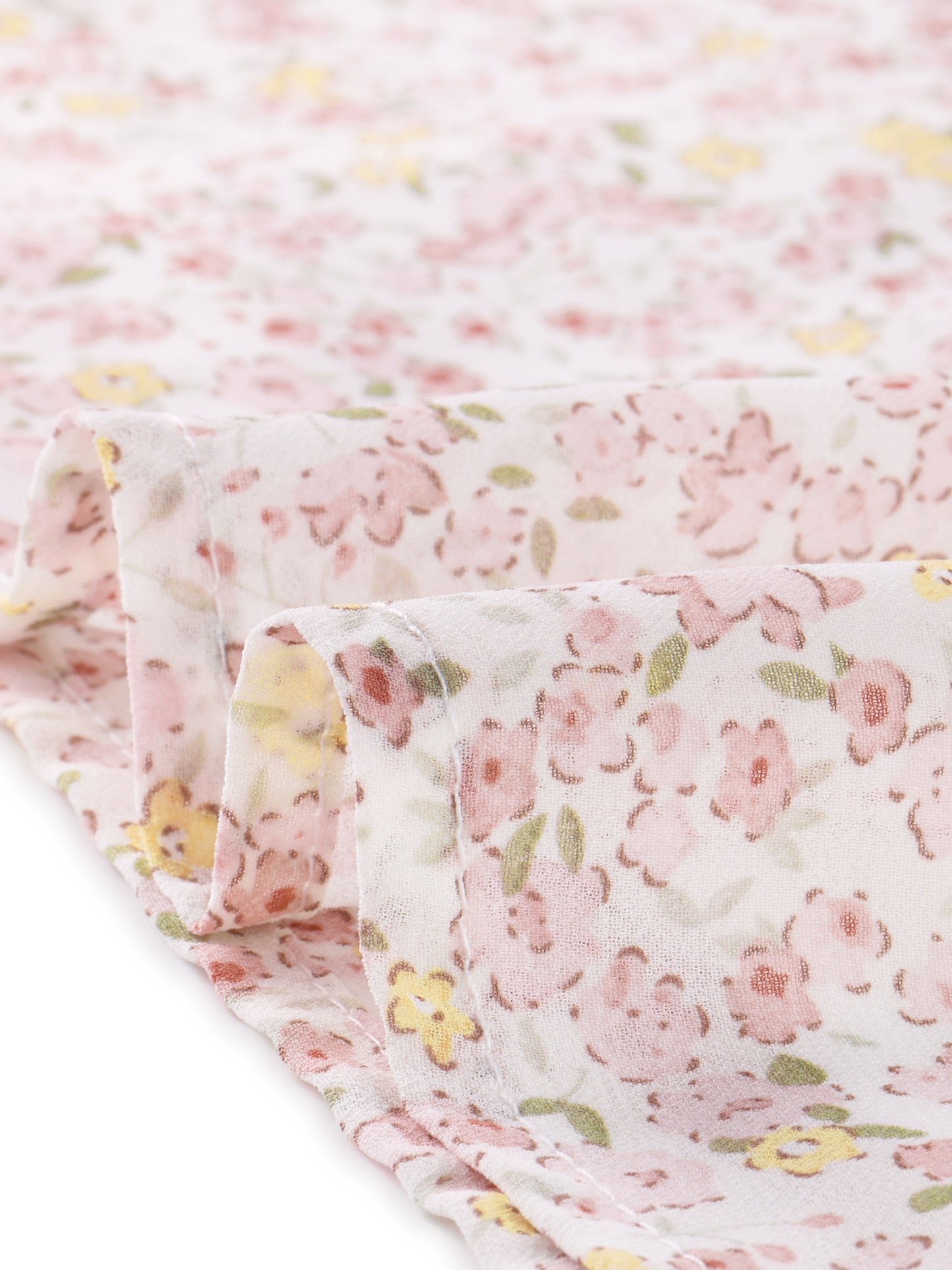 Faldas florales para mujer, primavera, fruncidas, cintura elástica, corte A, por debajo de la rodilla, falda con volantes escalonados