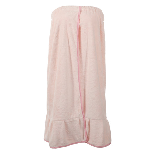 Bath Wrap Towel for Women Adjustable Closure Bath Wrap, Pink
