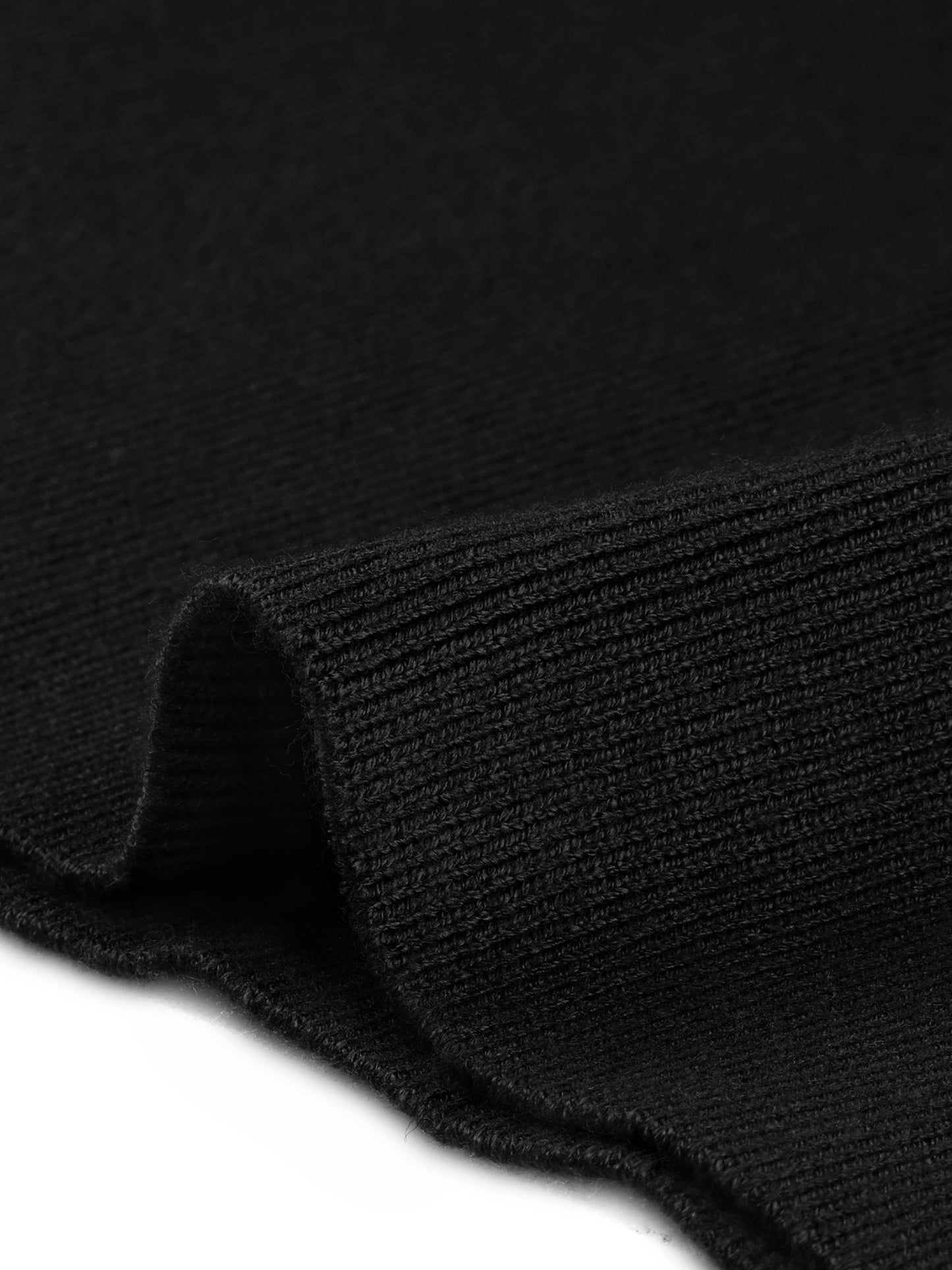 Women's Ribbed Knit Skirt Elastic Waist Slit Hem Stretchy Bodycon Skirts