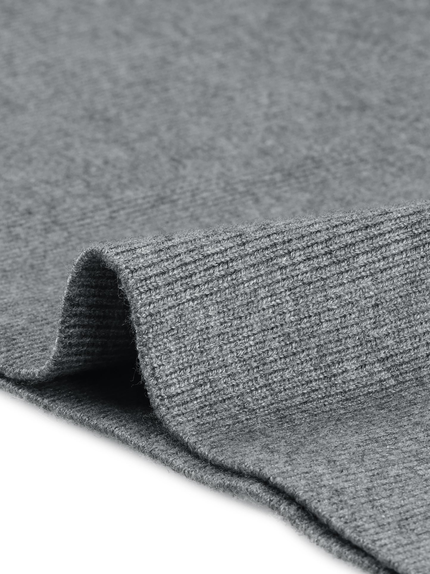 Women's Ribbed Knit Skirt Elastic Waist Slit Hem Stretchy Bodycon Skirts