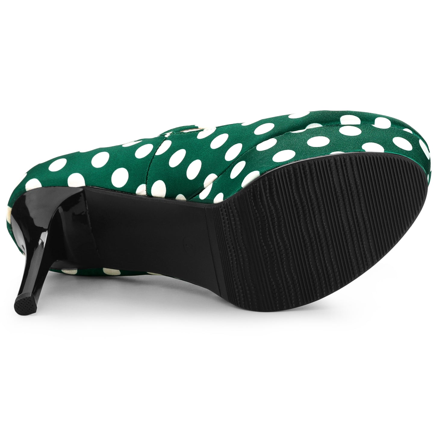 Zapatos Mary Jane de plataforma con lunares y tacón de aguja para mujer