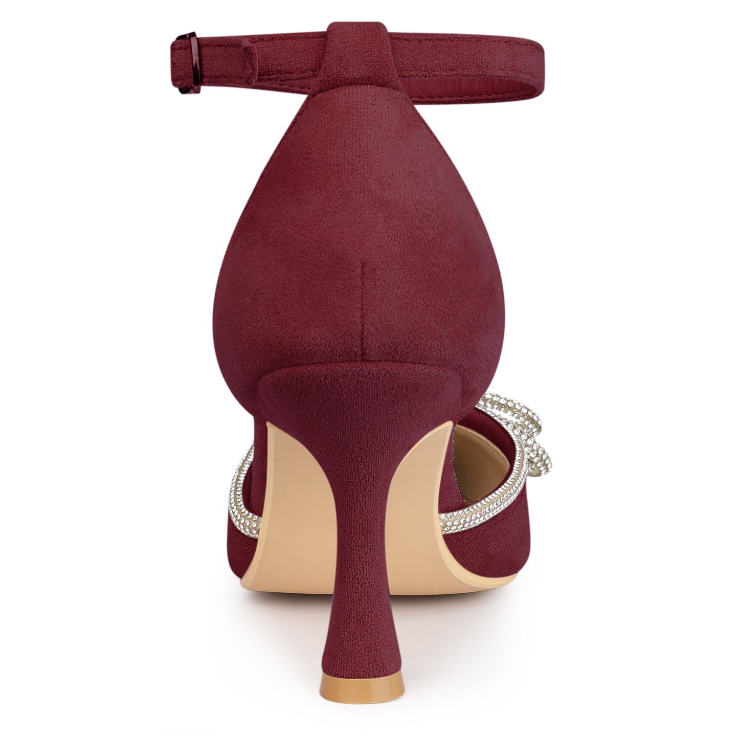 Women's Rhinestones Bow Wedding Shoes Stiletto Heel Sandals Pumps