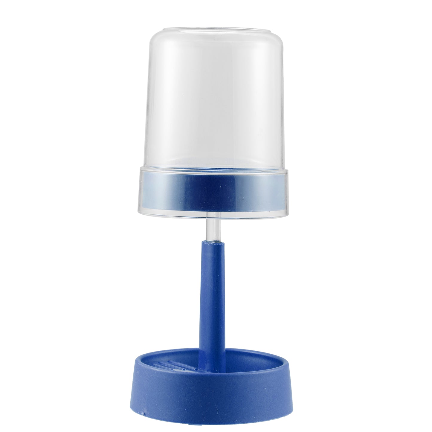 Adjustable Toothbrush Holder with Cover for Bathroom, 10.63" Blue
