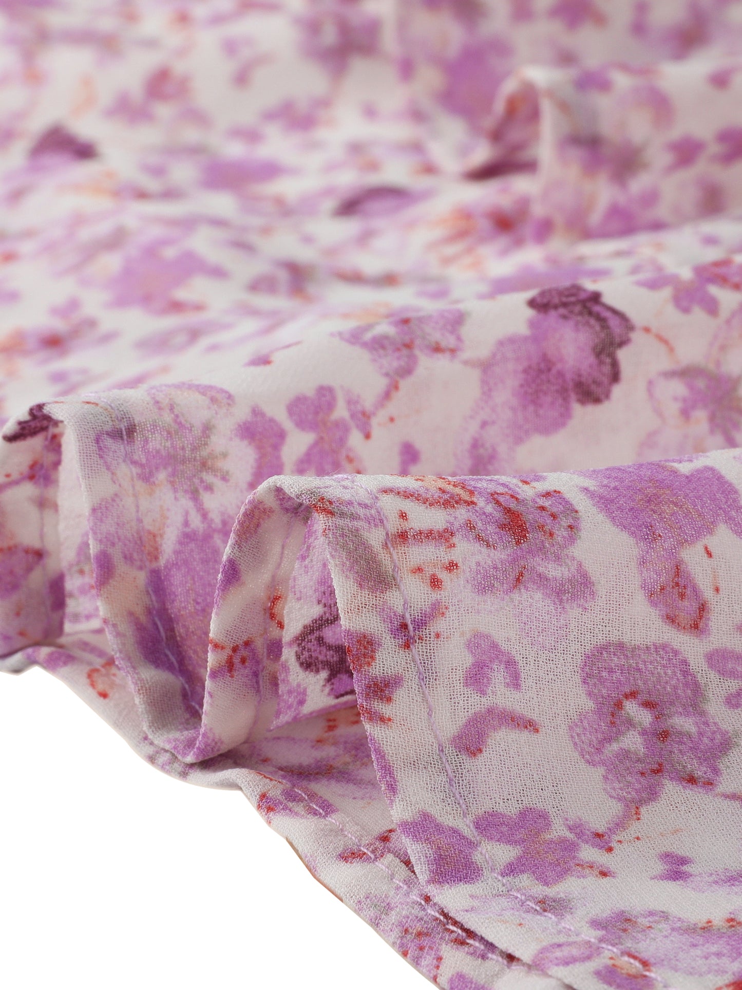 Minifalda skater floral con cintura elástica y dobladillo con volantes en capas para mujer