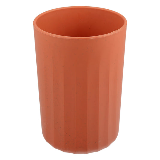 1 Pc Bathroom Tumbler, Wheat Straw Cup for Bathroom 4.09"x2.80" Orange