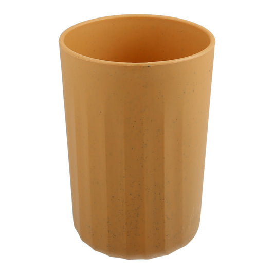 1 Pc Bathroom Tumbler, Wheat Straw Cup for Bathroom 4.09"x2.80" Yellow
