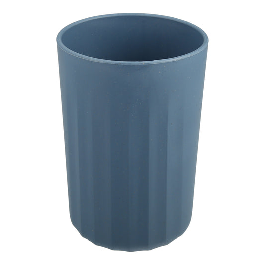 1 Pc Bathroom Tumbler, Wheat Straw Cup for Bathroom 4.09"x2.80" Deep Blue