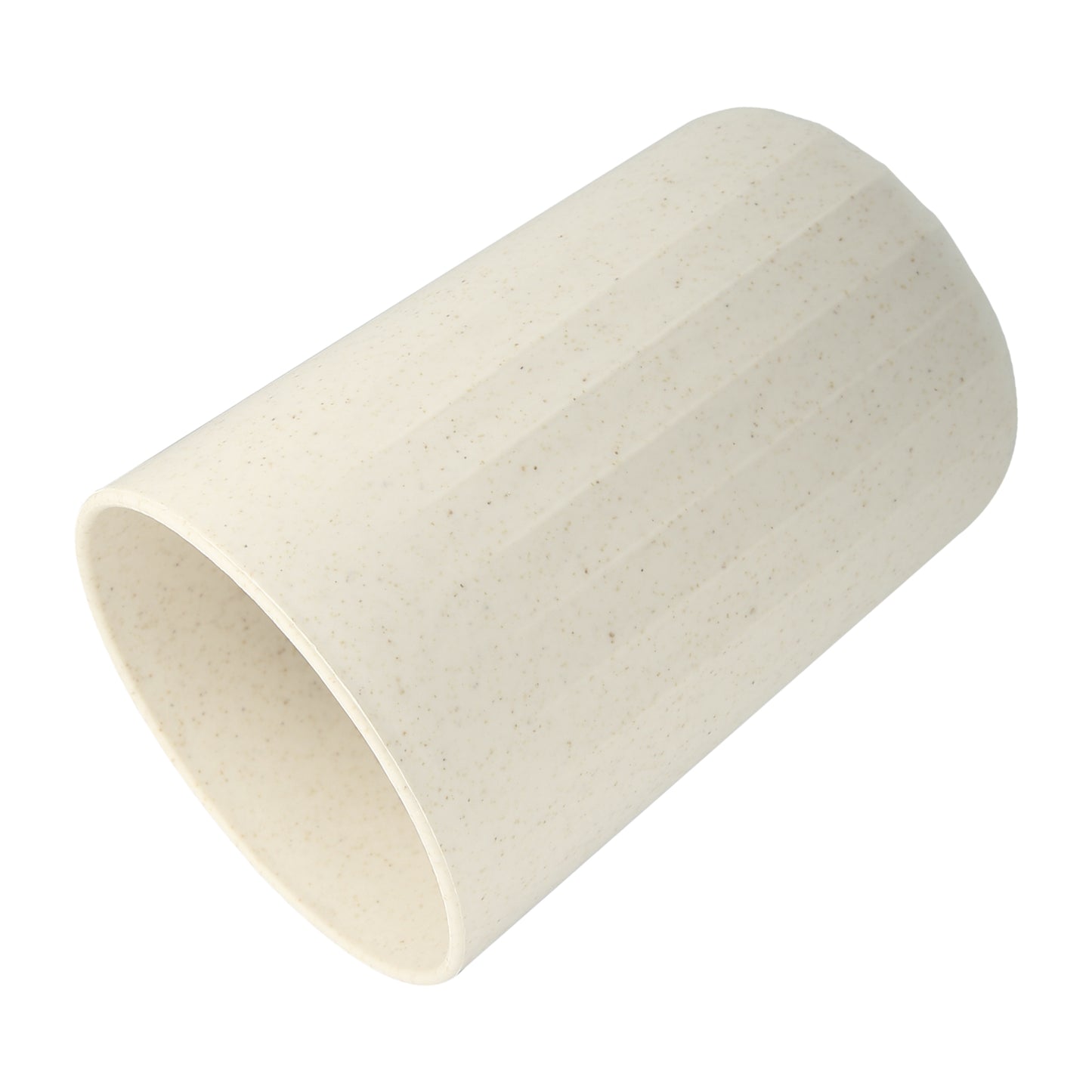 1 Pc Bathroom Tumbler, Wheat Straw Cup for Bathroom 4.09"x2.80" Beige