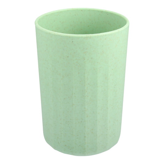 1 Pc Bathroom Tumbler, Wheat Straw Cup for Bathroom 4.09"x2.80" Green