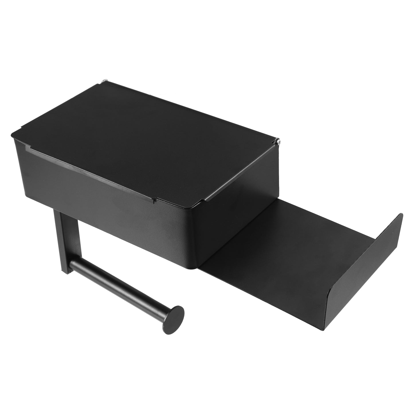 Bathroom Toilet Paper Holder Wall Mount Roll Tissue Holder Black