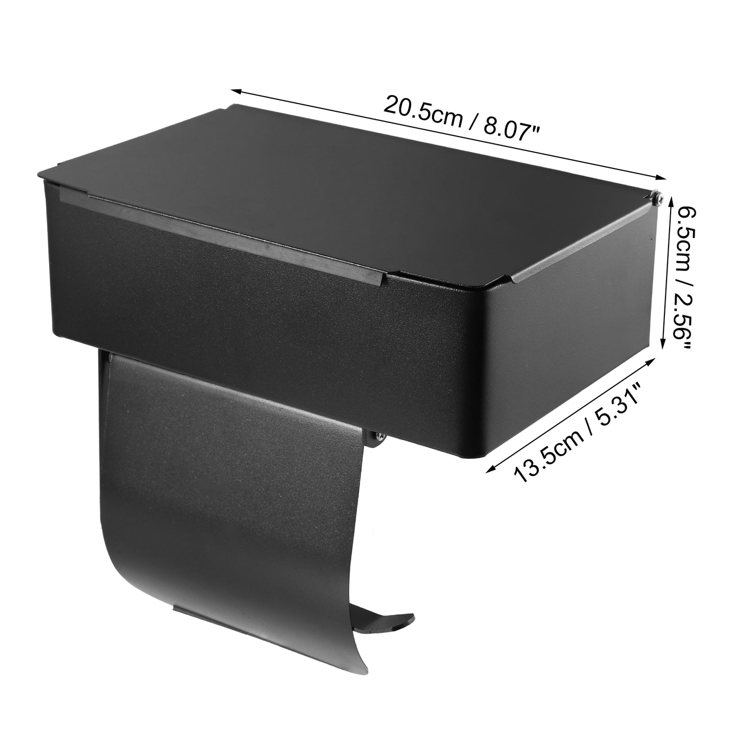 Portarrollos de papel higiénico, soporte de pared para baño, color negro