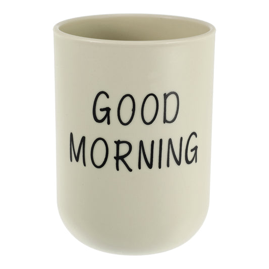 Bathroom Toothbrush Tumblers Plastic Cups 3.94"x2.83" Khaki