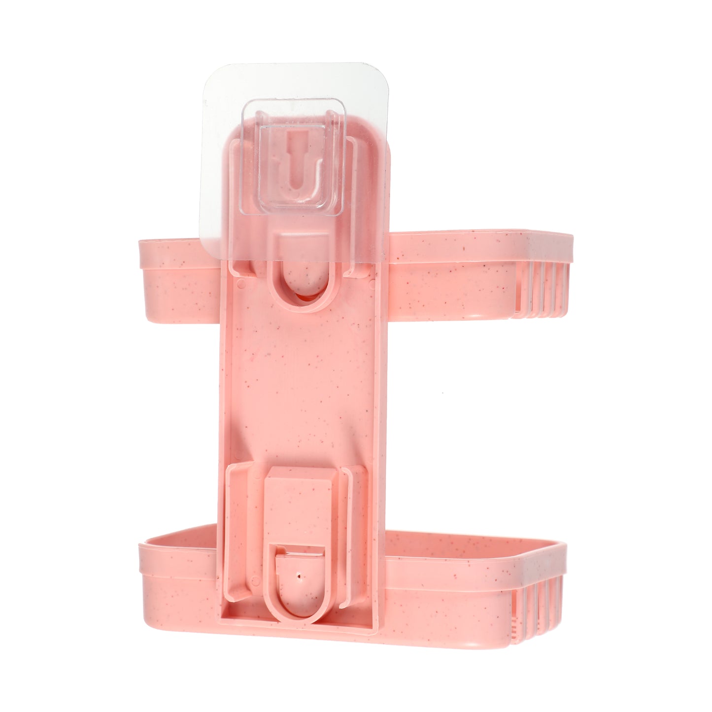 1 Pc Plastic Soap Dish Drill Free Soap Holder for Bathroom Pink