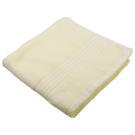 1 Pc Classic Soft Absorbent Cotton Bath Towel, Yellow 55.12"x27.17"