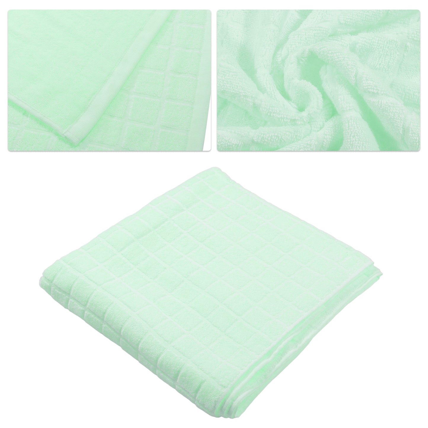 1 Pc Soft Plain Cotton Bath Towel for Shower, Gray 28.74"x55.12"