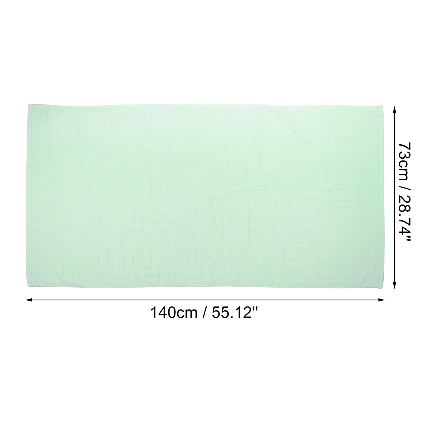 1 Pc Soft Plain Cotton Bath Towel for Shower, Gray 28.74"x55.12"